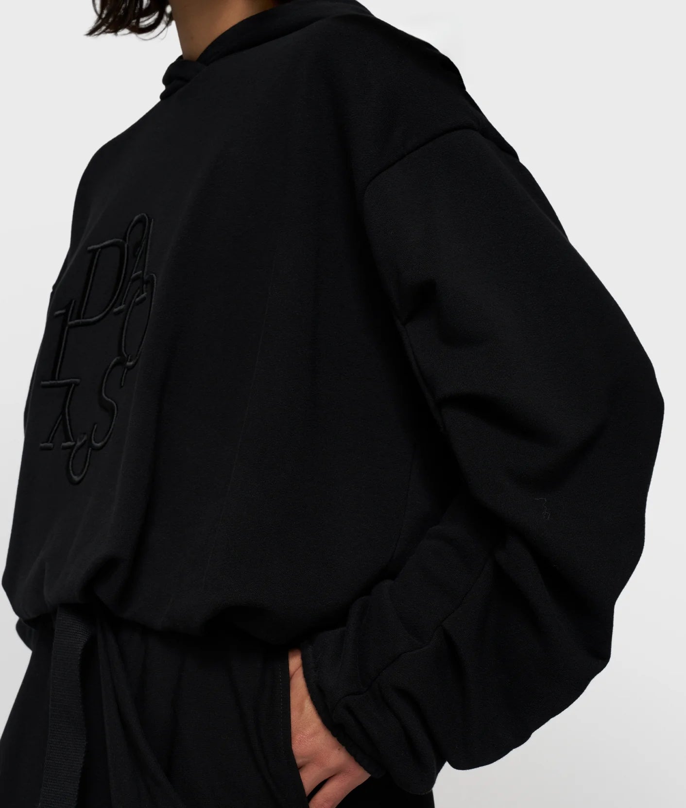 10 DAYS PLEATED BOLLON HOODIE