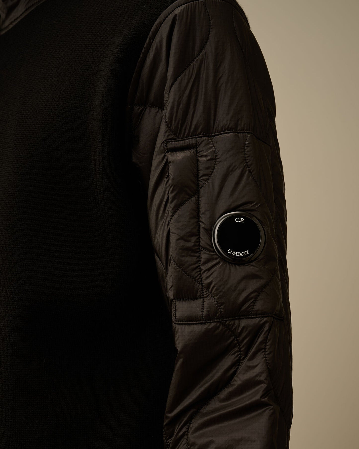 Cp Company Extrafine Merino Wool Mixed Hooded Zip Sweater