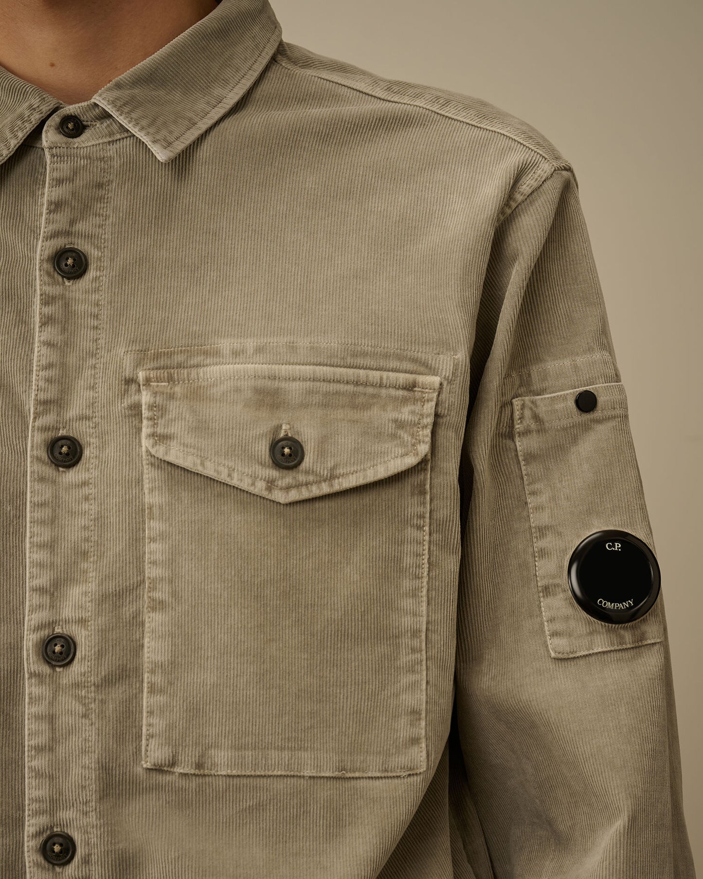 Cp Company Corduroy Lens Longsleeve Button Shirt