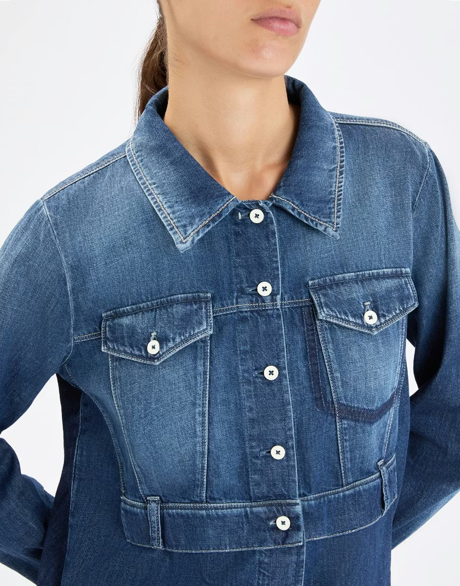 HIGH JEANSBLUSE MAJORETTE