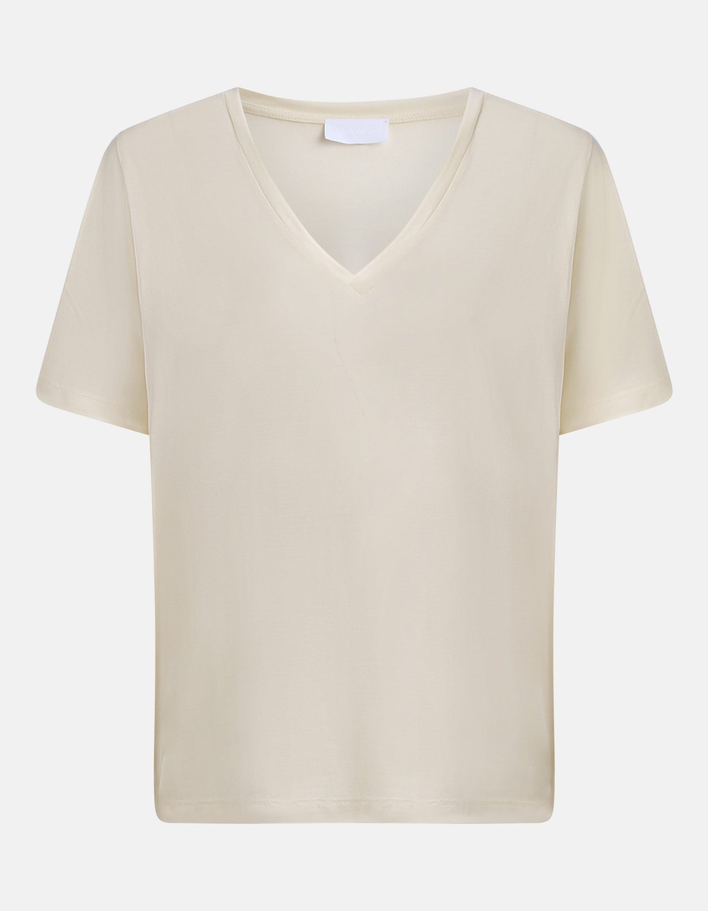 Dondup Damen Regular-Fit T-Shirt aus Modal und Seide