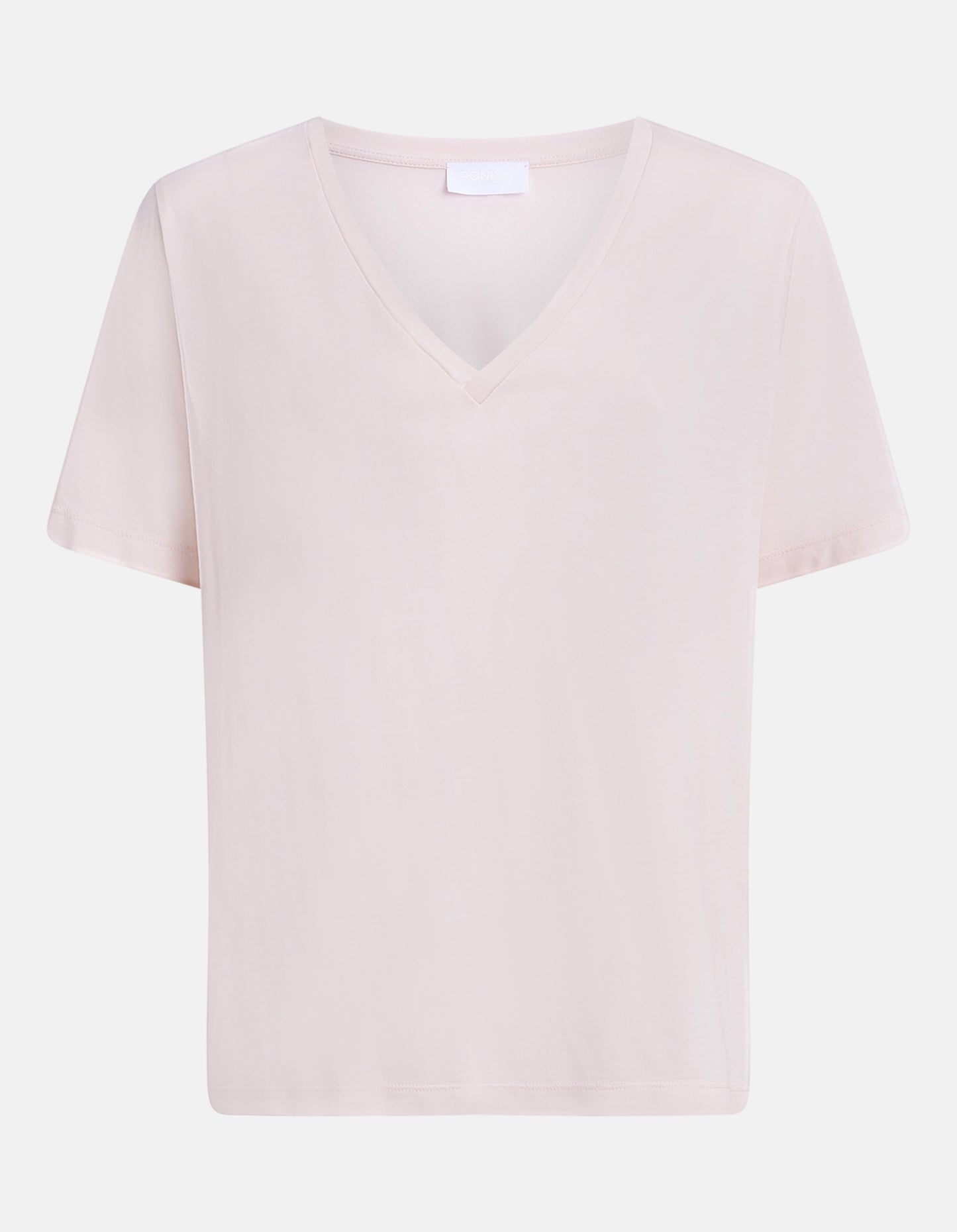 Dondup Damen Regular-Fit T-Shirt aus Modal und Seide