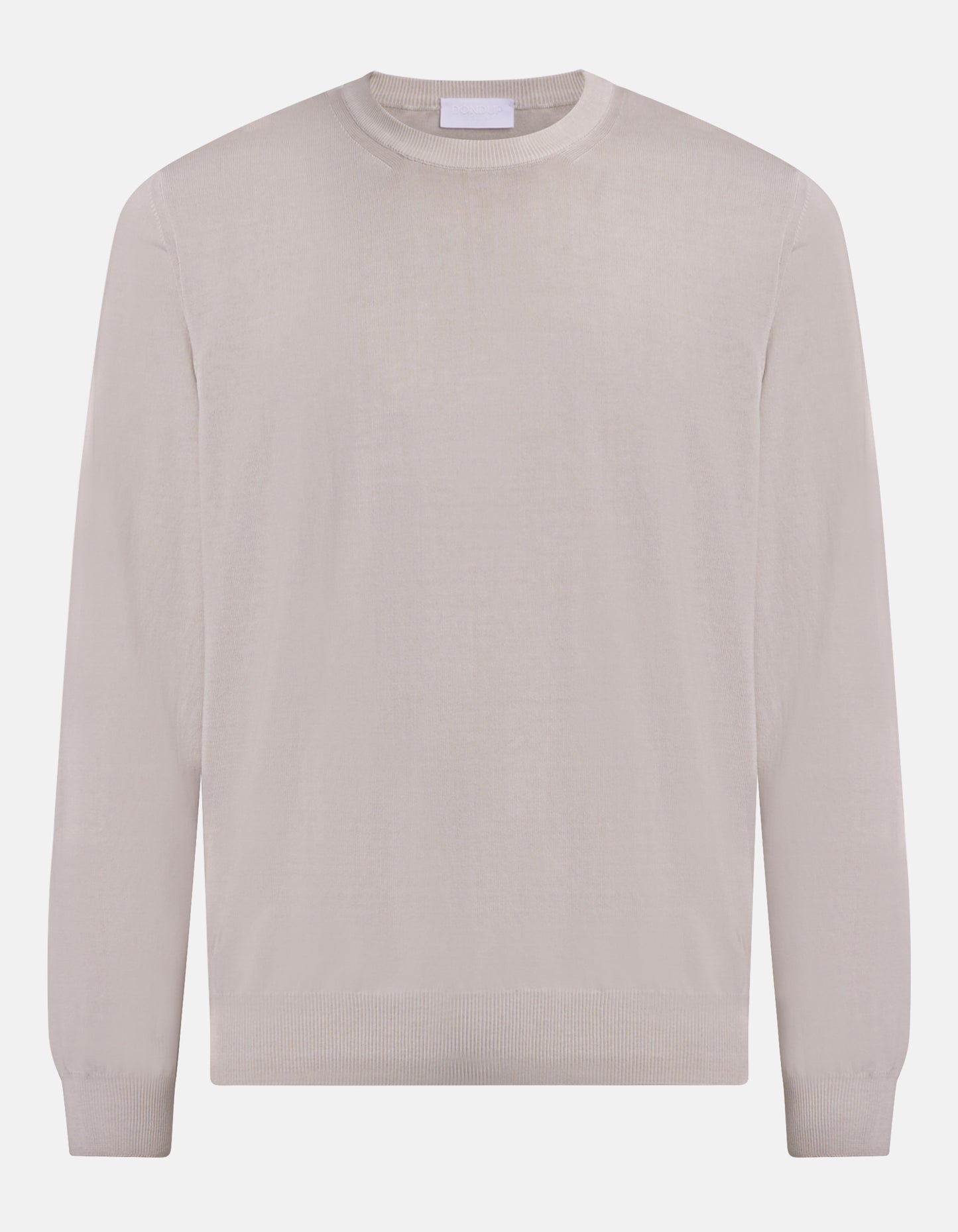 Dondup Herren Regular-Fit Pullover aus Baumwollkrepp mit Rundhalsausschnitt