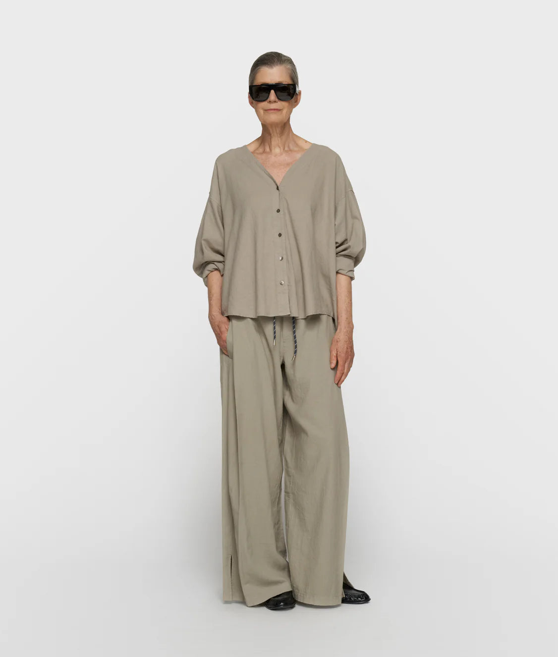 10 DAYS COTTON LINEN BLOUSE
