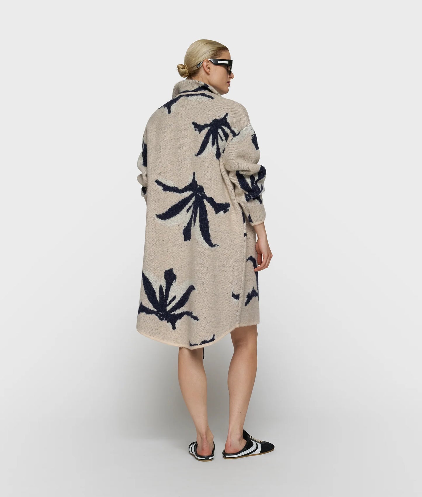 10 DAYS LONG KNIT JACKET FLOWERS