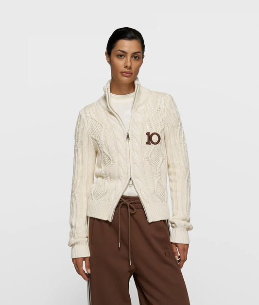 10 DAYS CABLE KNIT ZIP