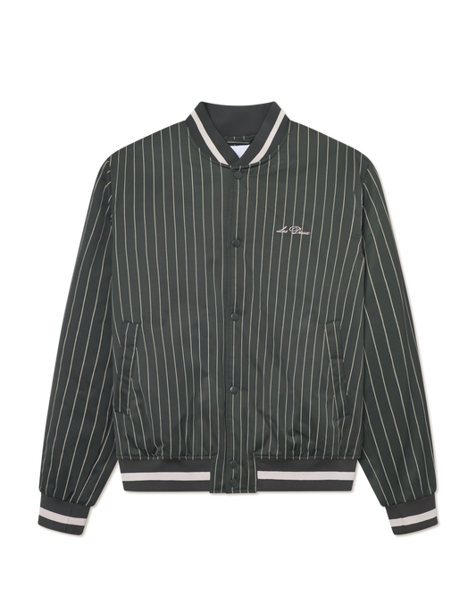 Les Deux Varsity Tech Pinstripe Jacket