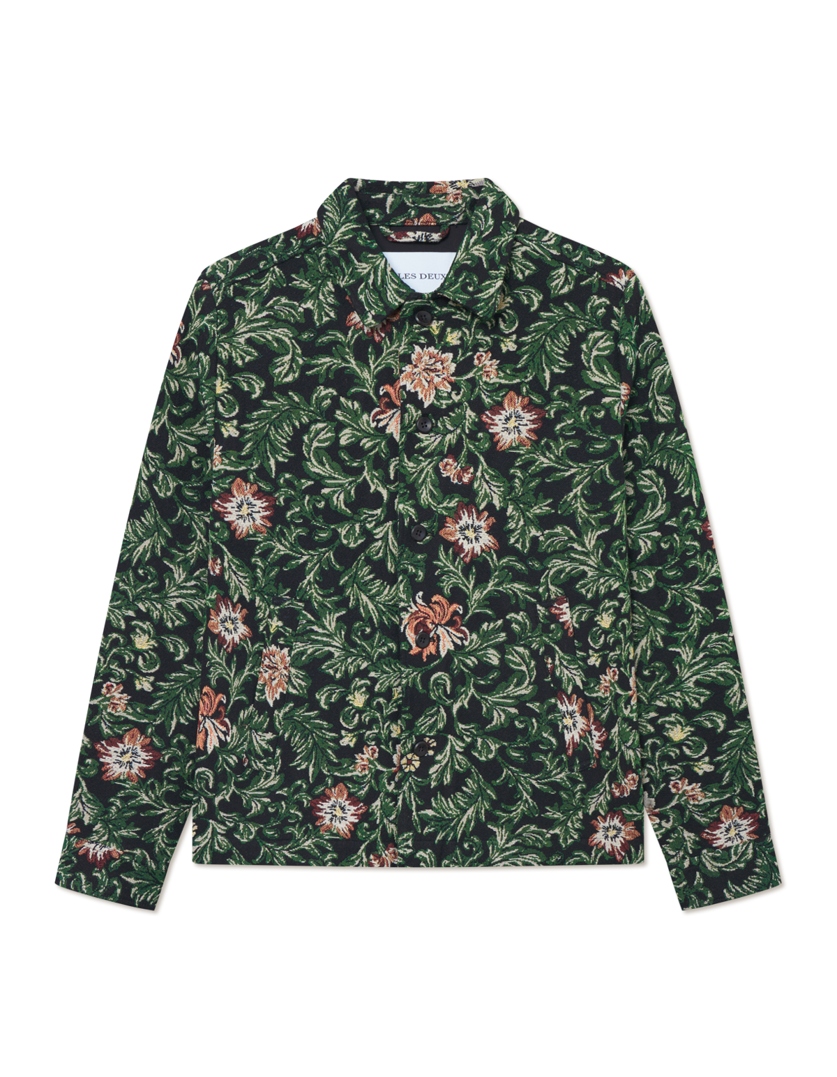 Les Deux Jaiden Flower Jacquard Overshirt