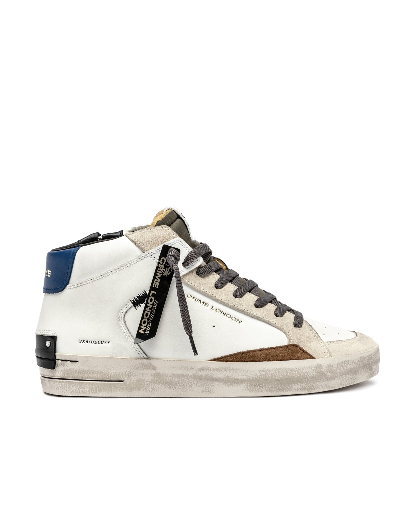CRIME LONDON HERREN SK8 DELUXE MID DUSTY BLUE