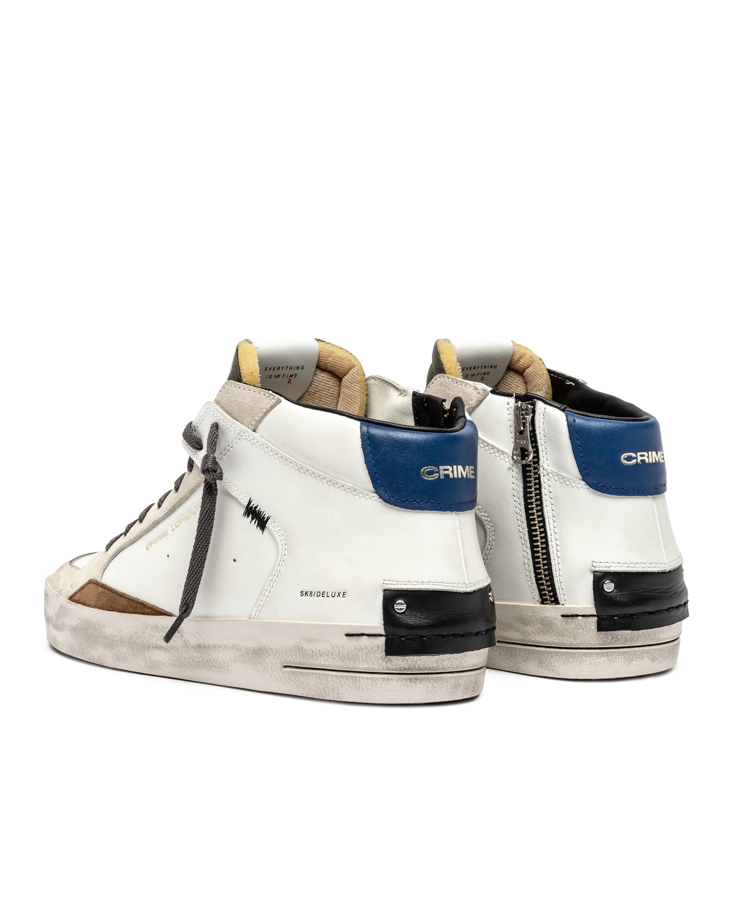 CRIME LONDON HERREN SK8 DELUXE MID DUSTY BLUE