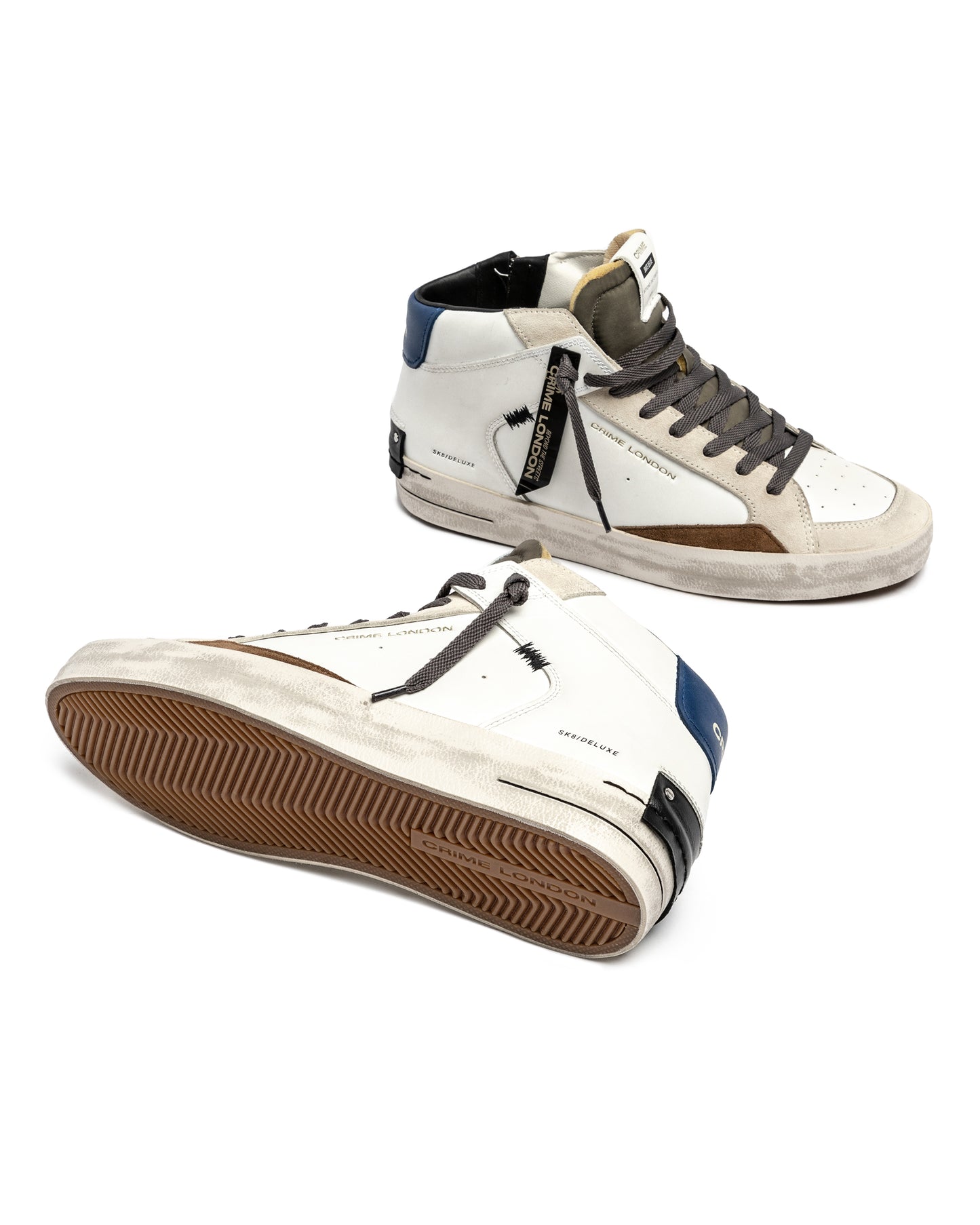 CRIME LONDON HERREN SK8 DELUXE MID DUSTY BLUE