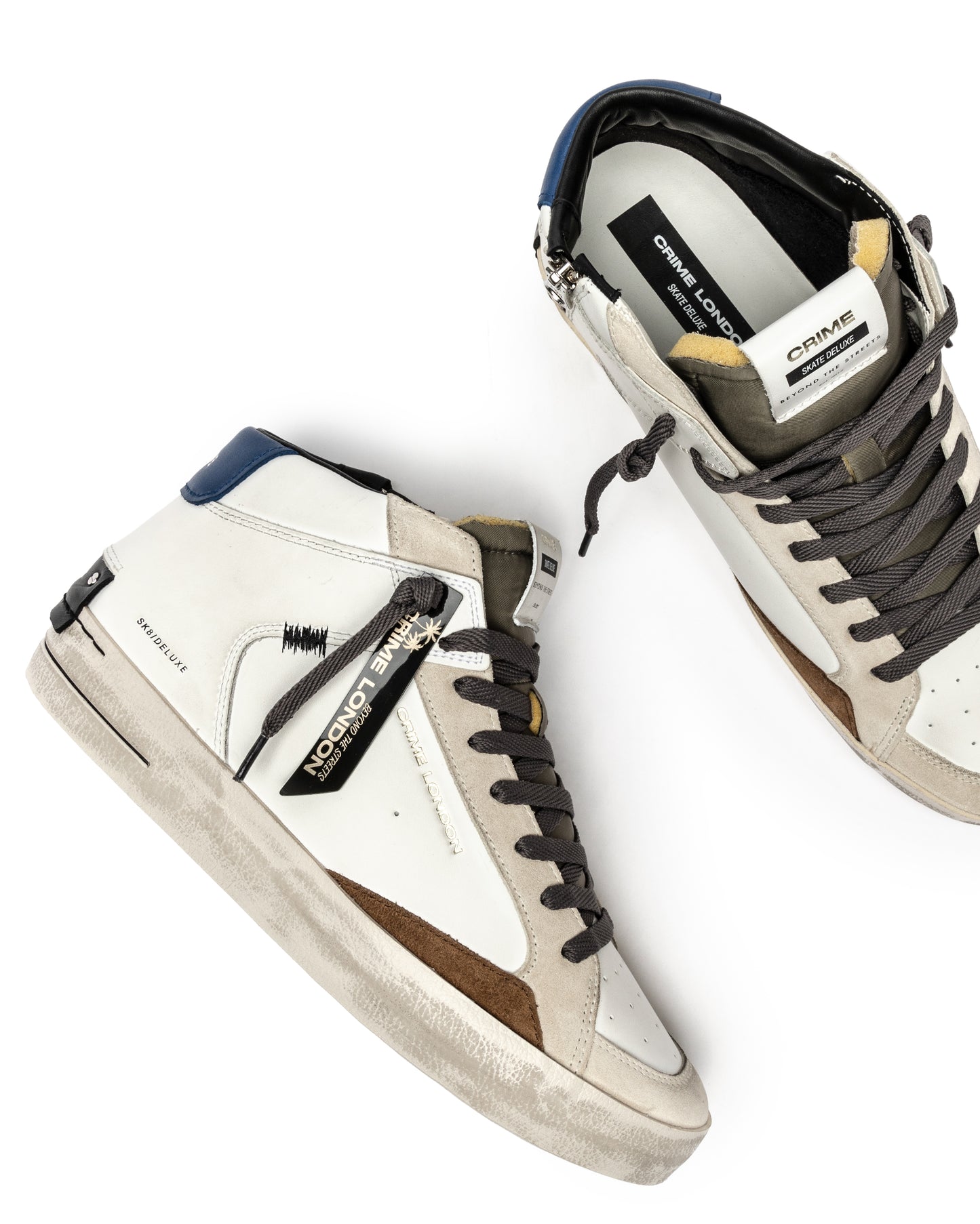 CRIME LONDON HERREN SK8 DELUXE MID DUSTY BLUE