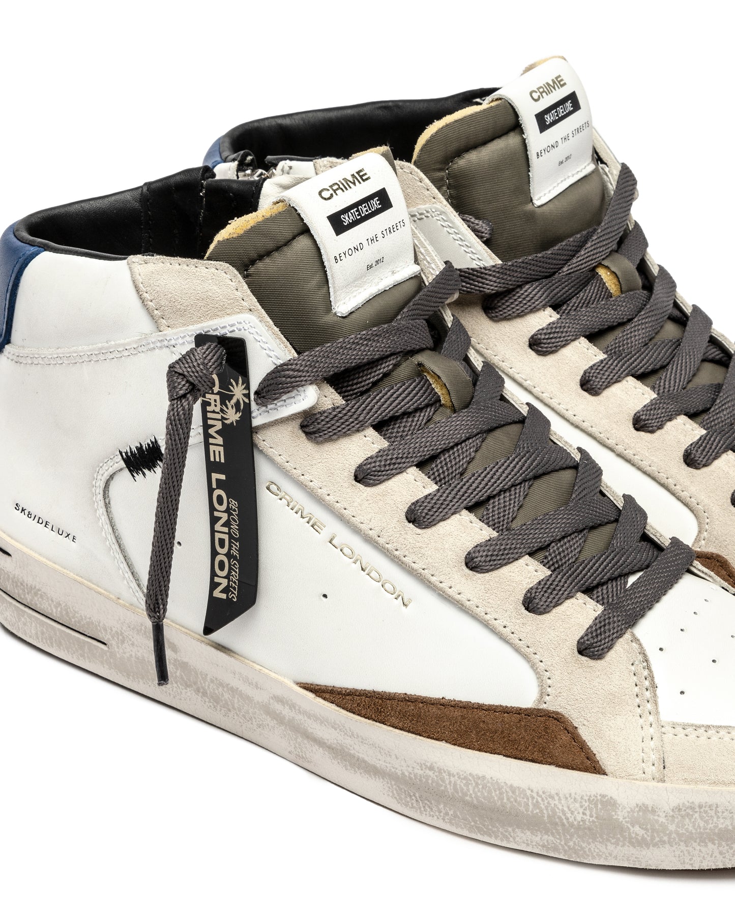 CRIME LONDON HERREN SK8 DELUXE MID DUSTY BLUE