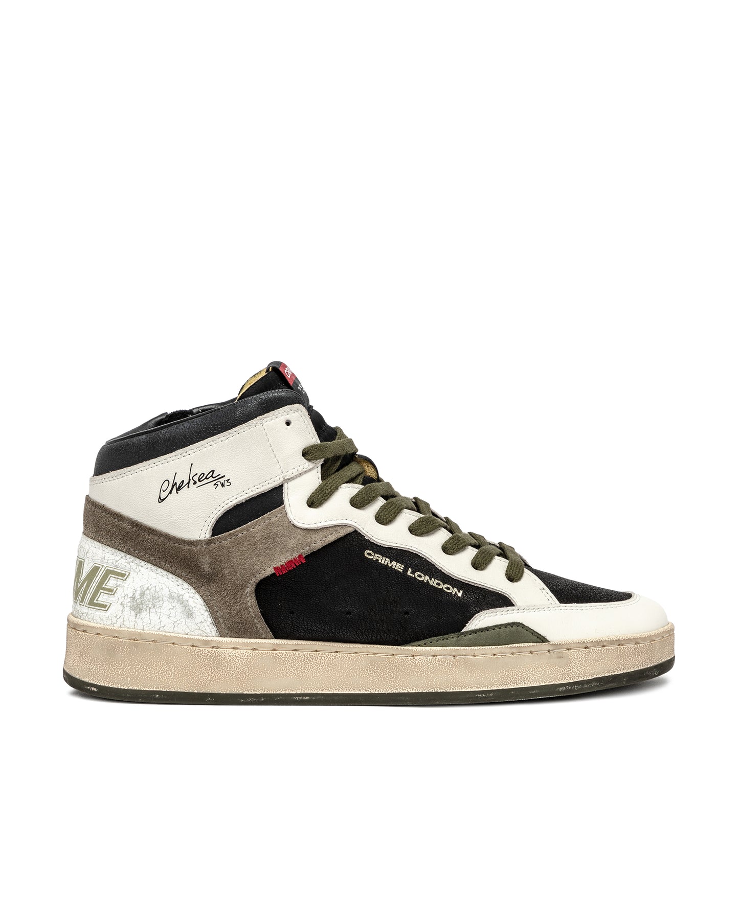 CRIME LONDON CHELSEA MID BLACK MILITARY HERREN