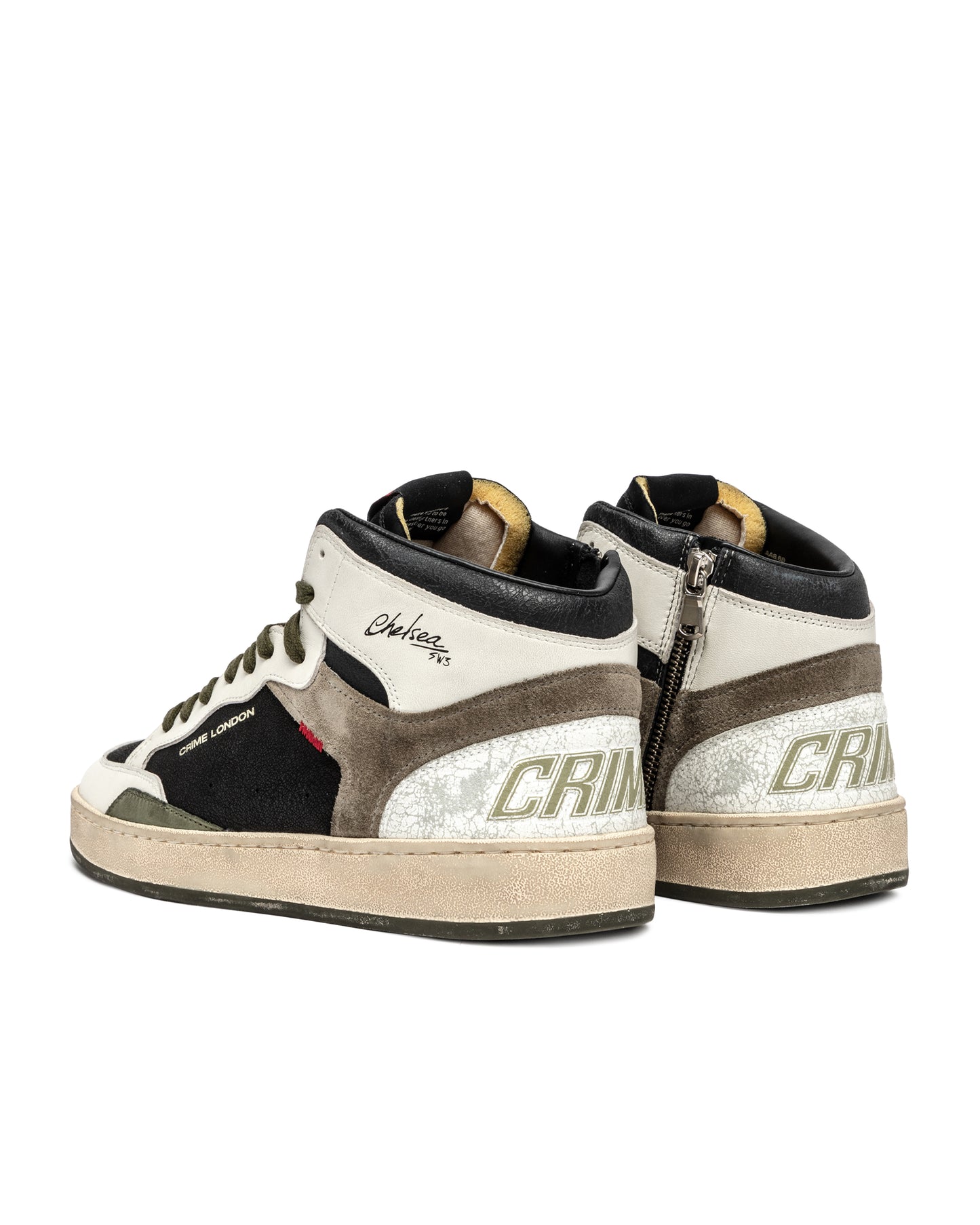 CRIME LONDON CHELSEA MID BLACK MILITARY HERREN