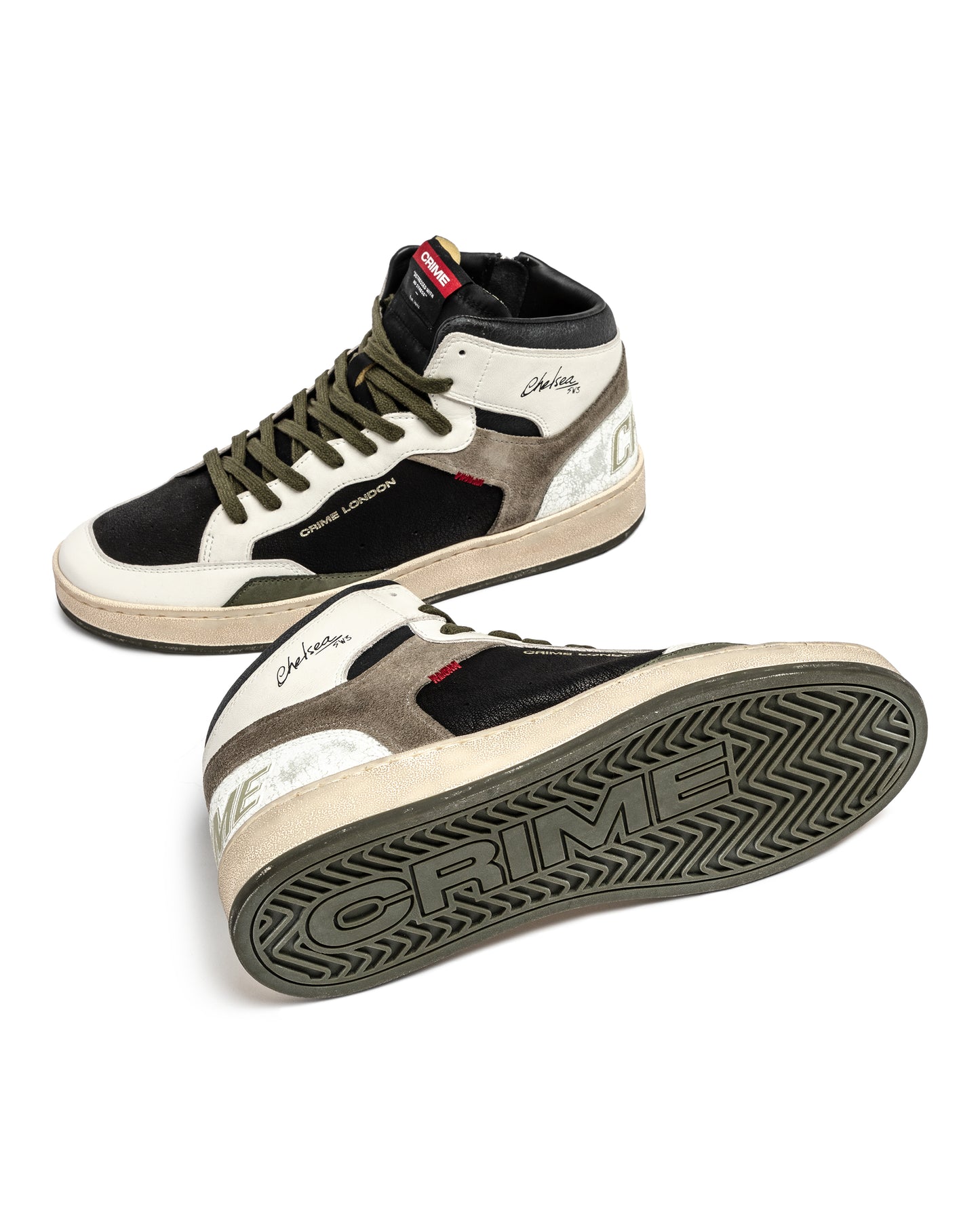 CRIME LONDON CHELSEA MID BLACK MILITARY HERREN