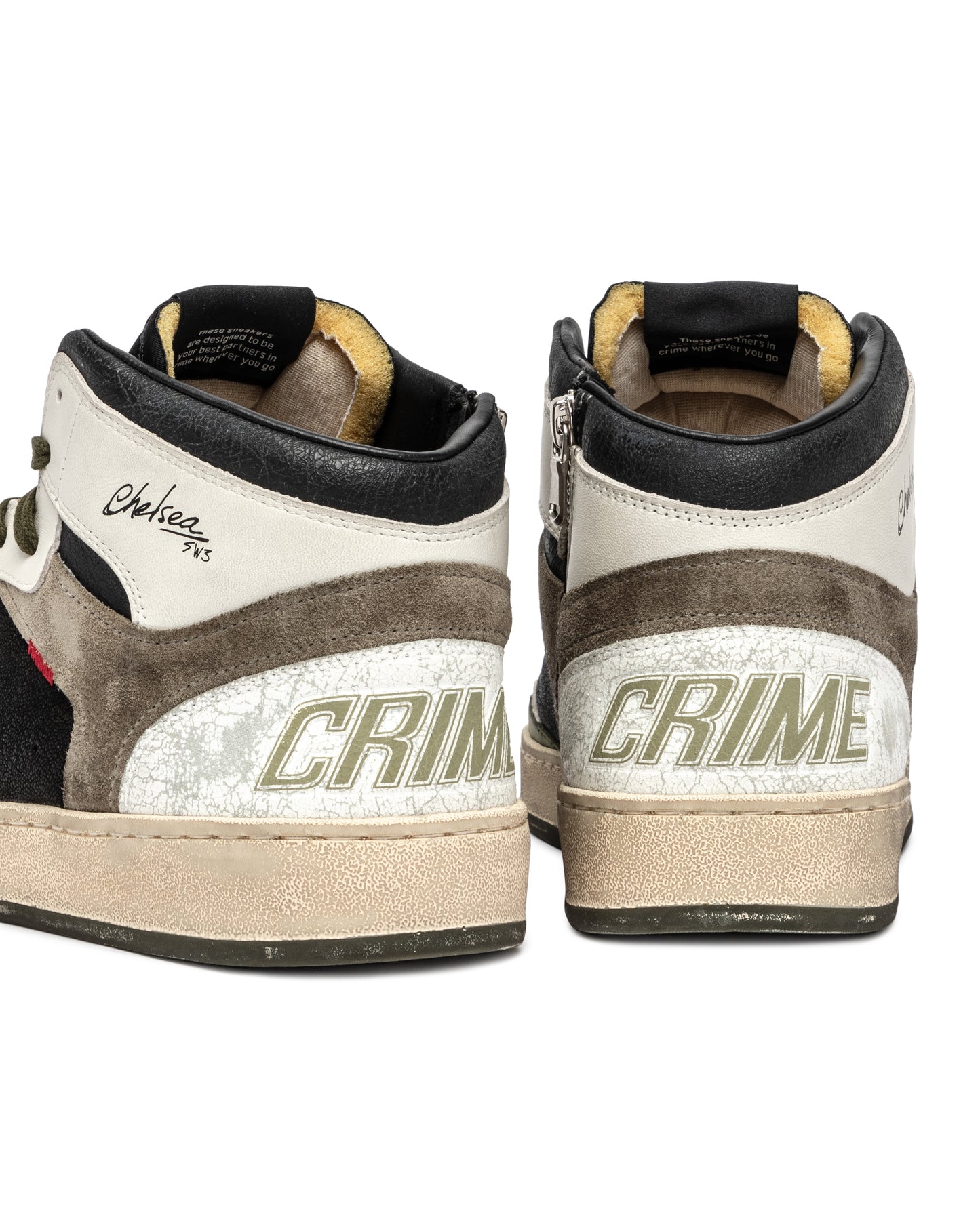 CRIME LONDON CHELSEA MID BLACK MILITARY HERREN