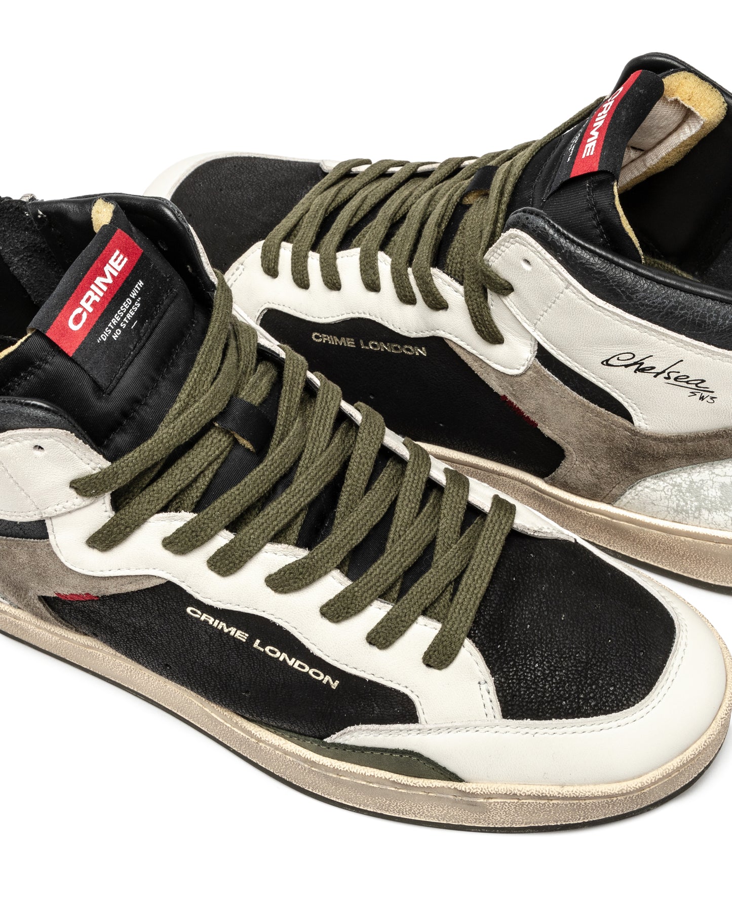 CRIME LONDON CHELSEA MID BLACK MILITARY HERREN