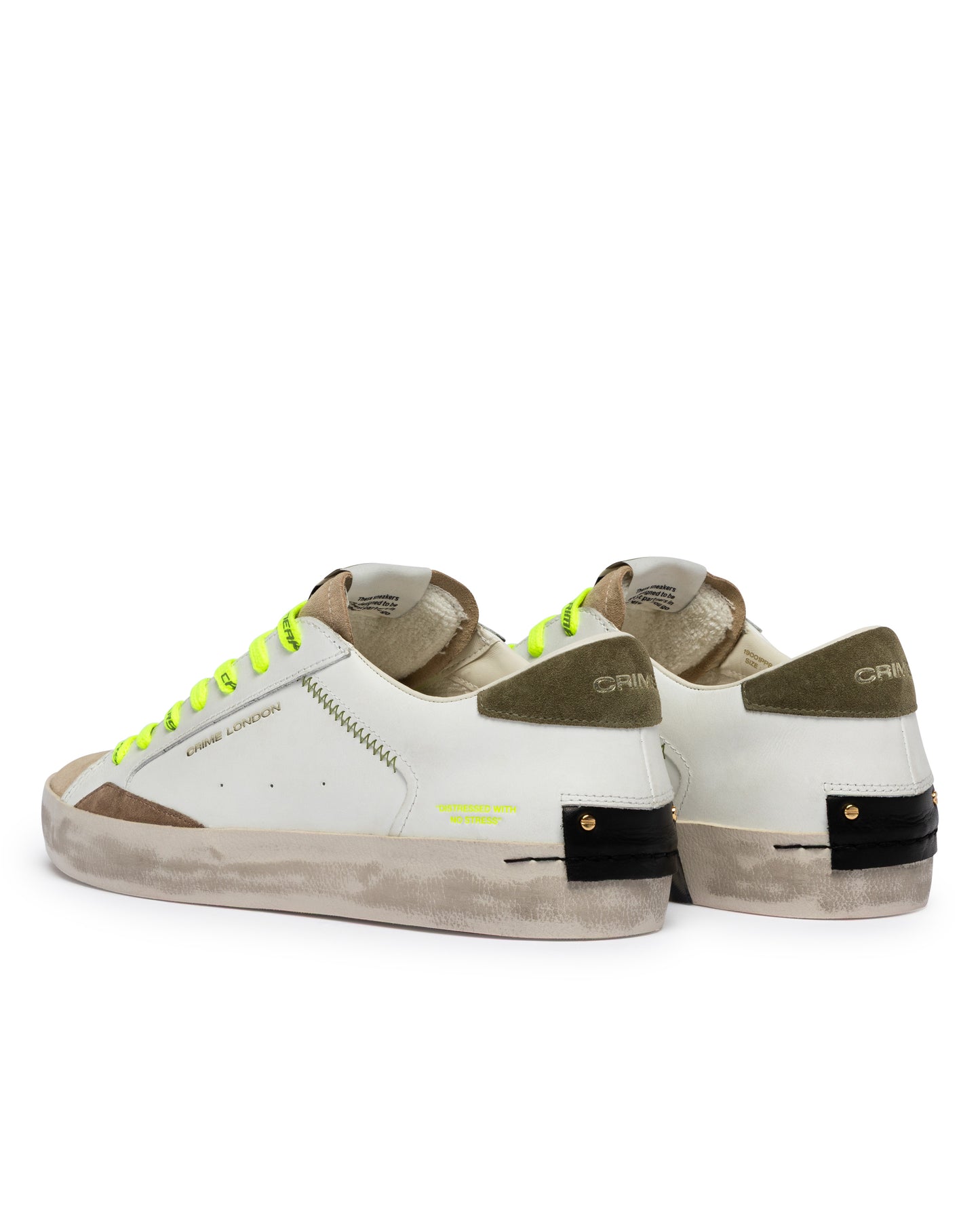 CRIME LONDON HERREN DISTRESSED ARMY GREEN