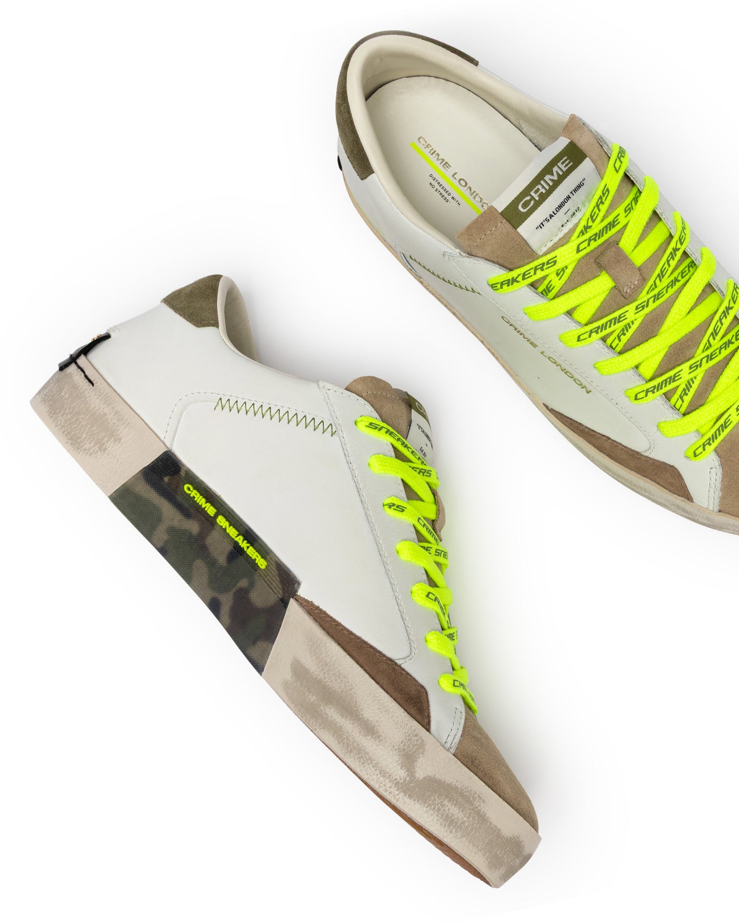 CRIME LONDON HERREN DISTRESSED ARMY GREEN