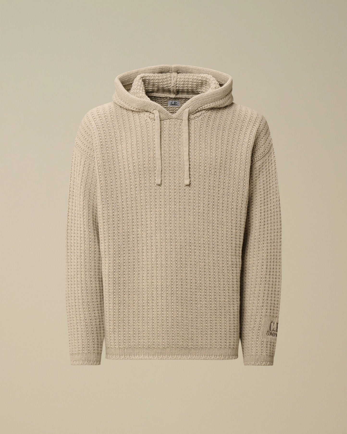 Cp Company Lambswool GRS Boxy Hooded Sweater
