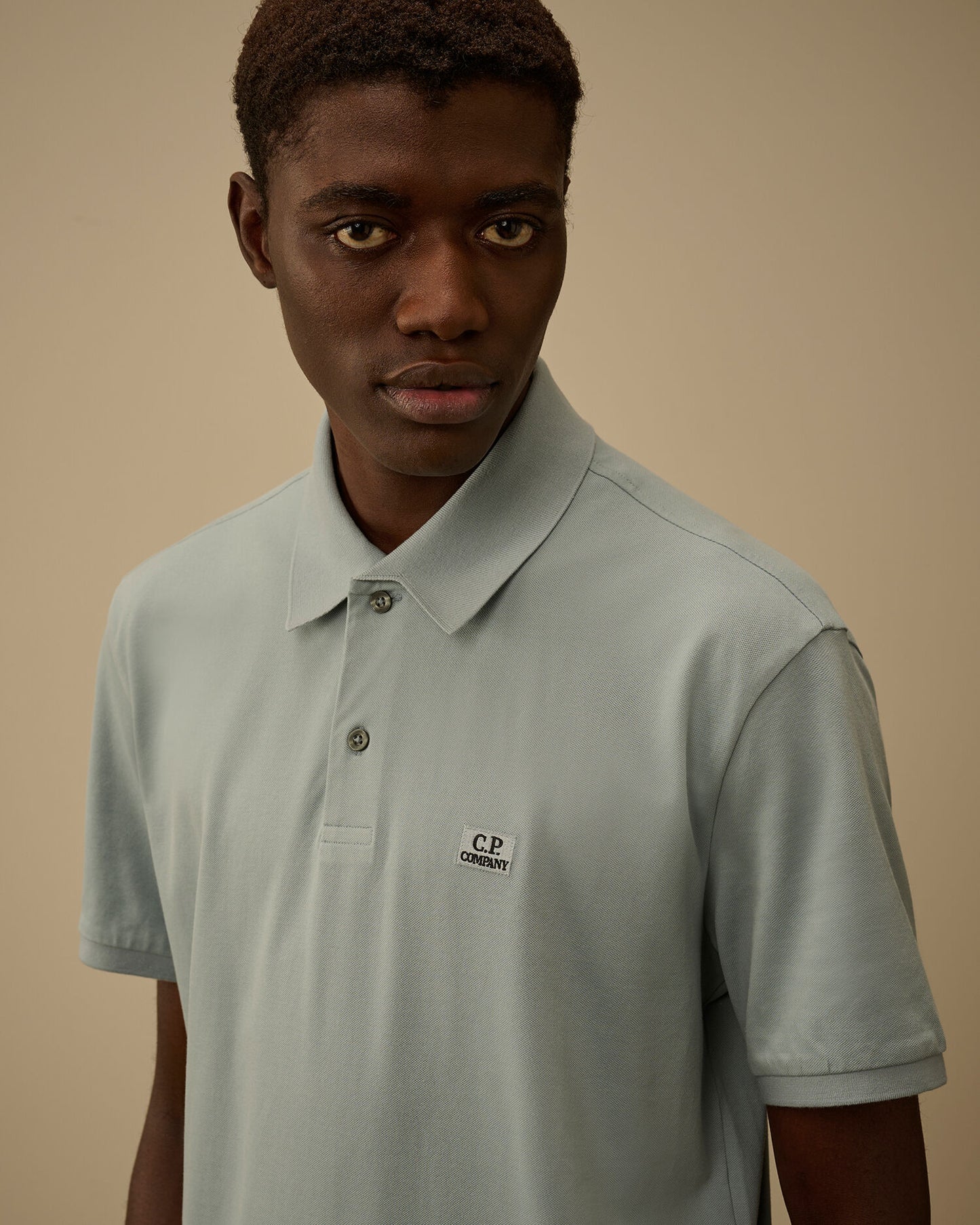 CP COMPANY STRETCH PIQUET SHORT SLEEVE POLO