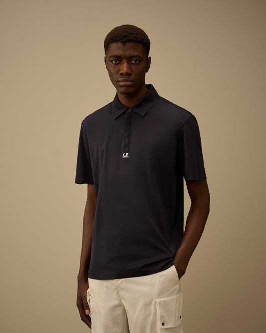 CP COMPANY 70/2 MERCERIZED JERSEY GASATO SHORT SLEEVE LOGO POLO