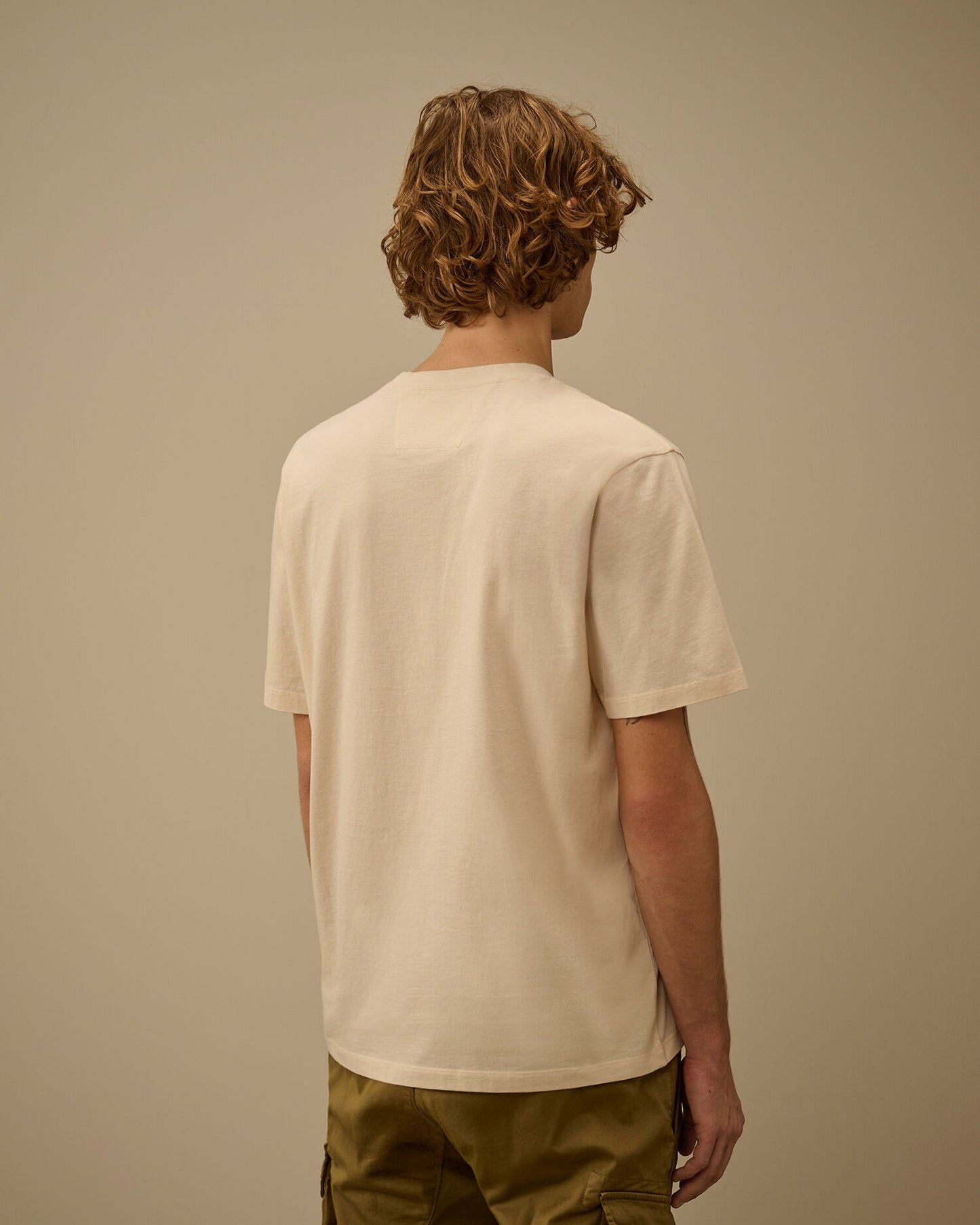 CP COMPANY 30/1 JERSEY SHORT SLEEVE CHEST LOGO T-SHIRT