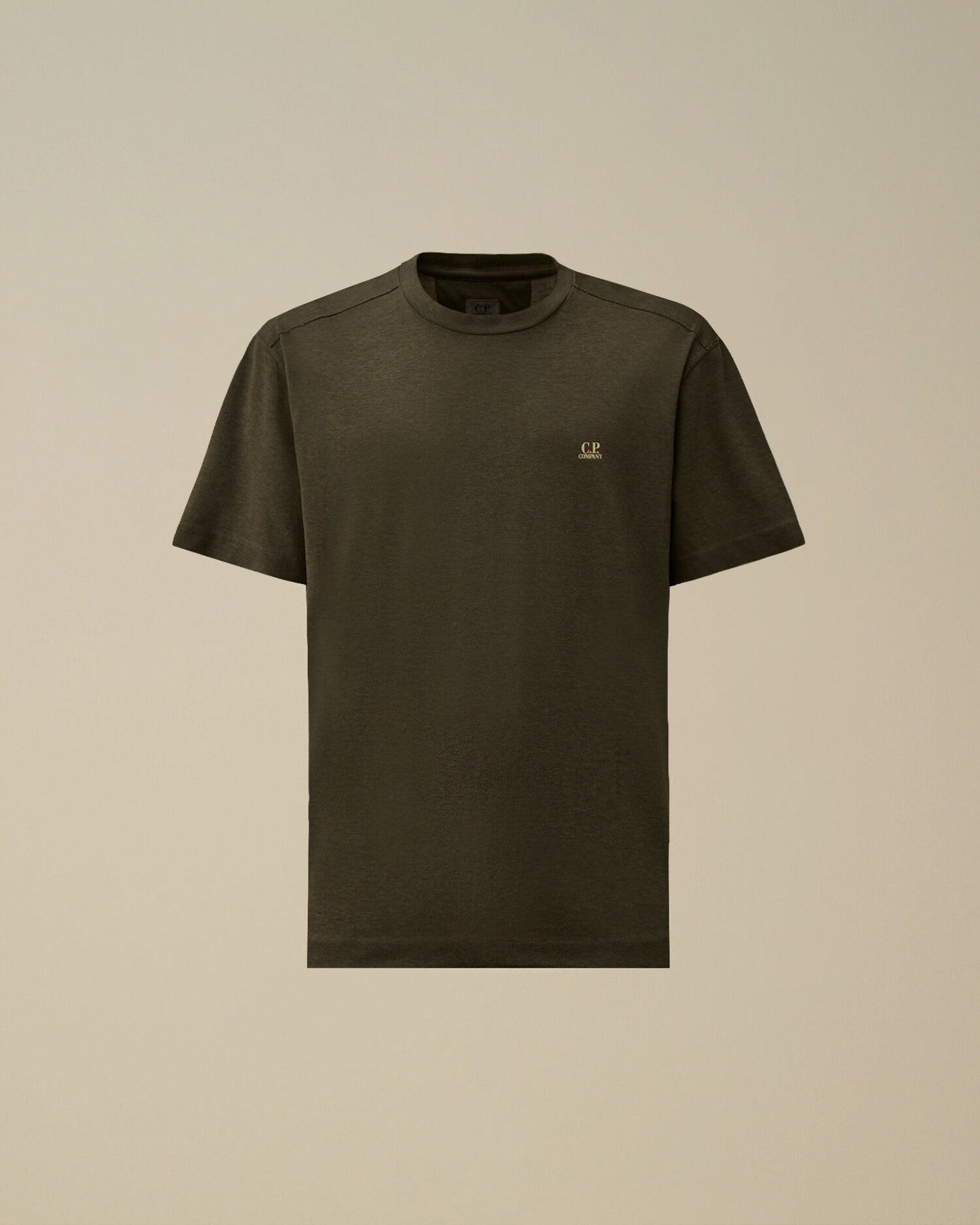 CP COMPANY 20/1 JERSEY PLATED LOGO T-SHIRT