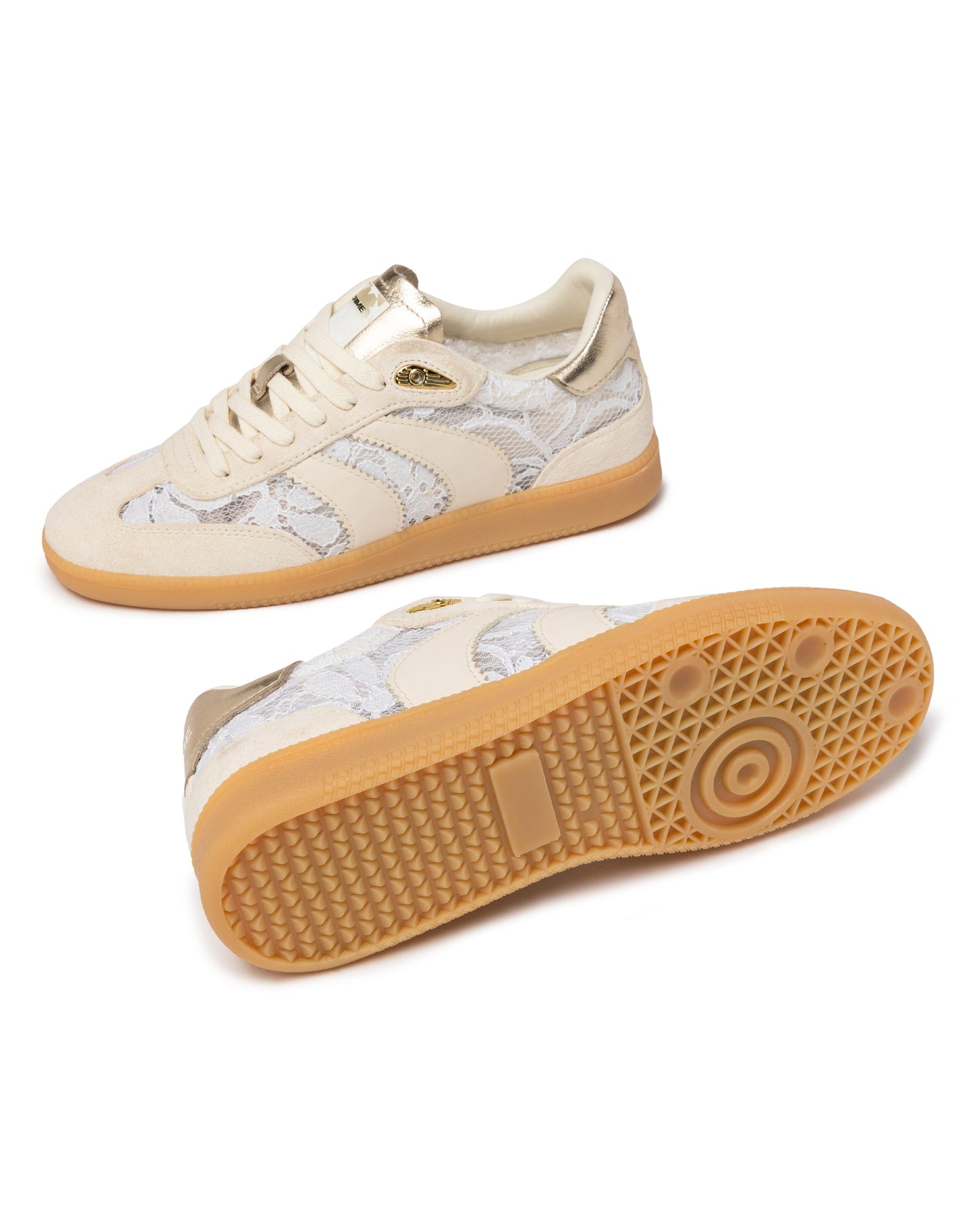 CRIME LONDON DAMEN WEMBLEY WHITE LACE
