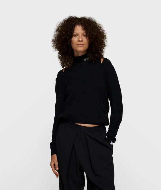 10 DAYS DEEP NECK KNIT SWEATER