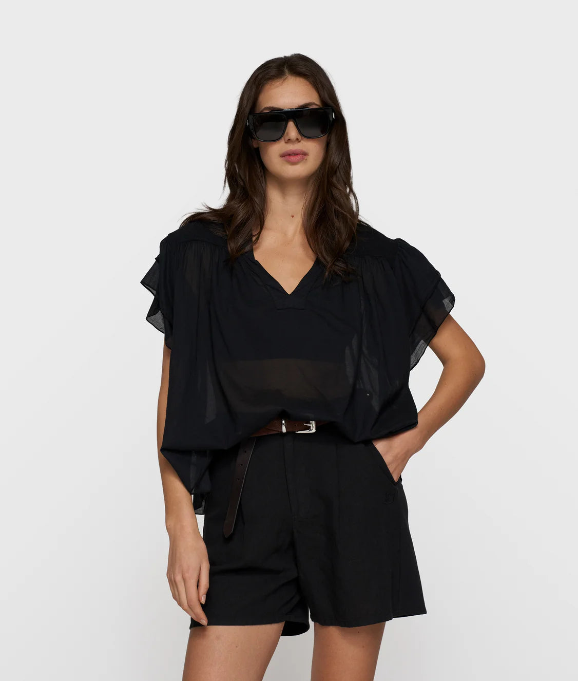 10 DAYS A-LINE RUFFLE TOP