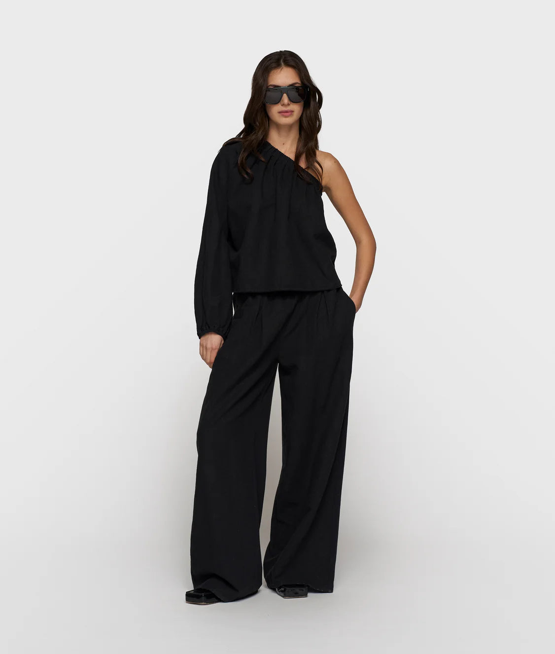10 DAYS FLOWY PANTS LINEN