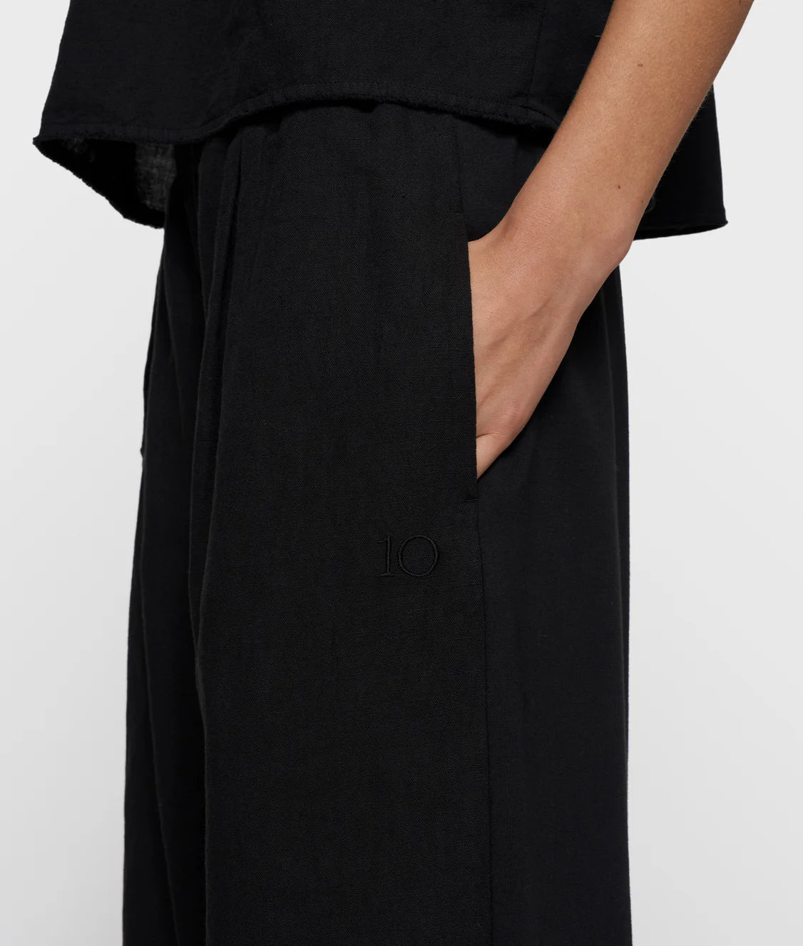 10 DAYS FLOWY PANTS LINEN