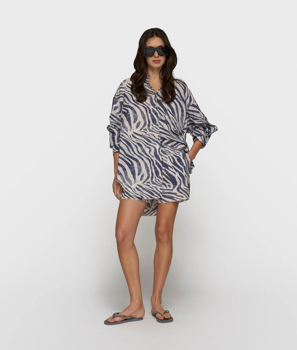 10 DAYS BLOUSE ZEBRA VOILE