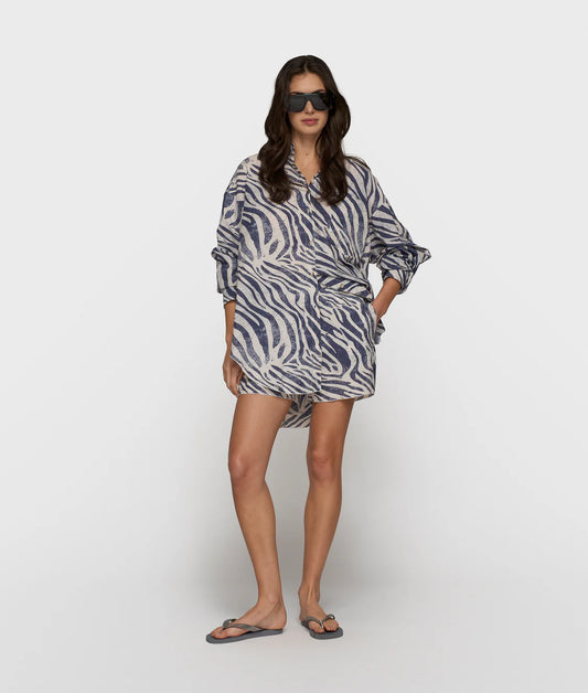 10 DAYS BLOUSE ZEBRA VOILE