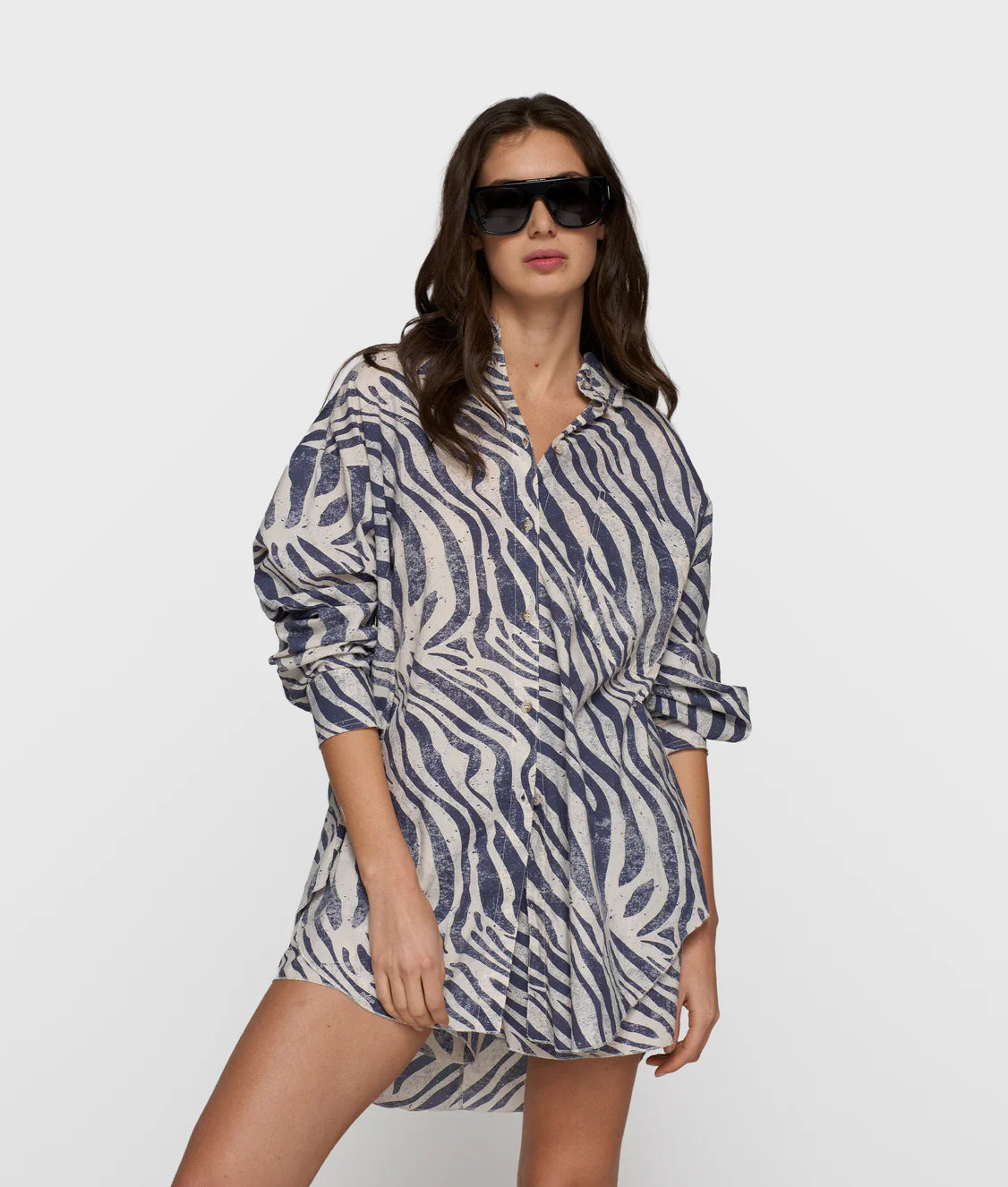 10 DAYS BLOUSE ZEBRA VOILE