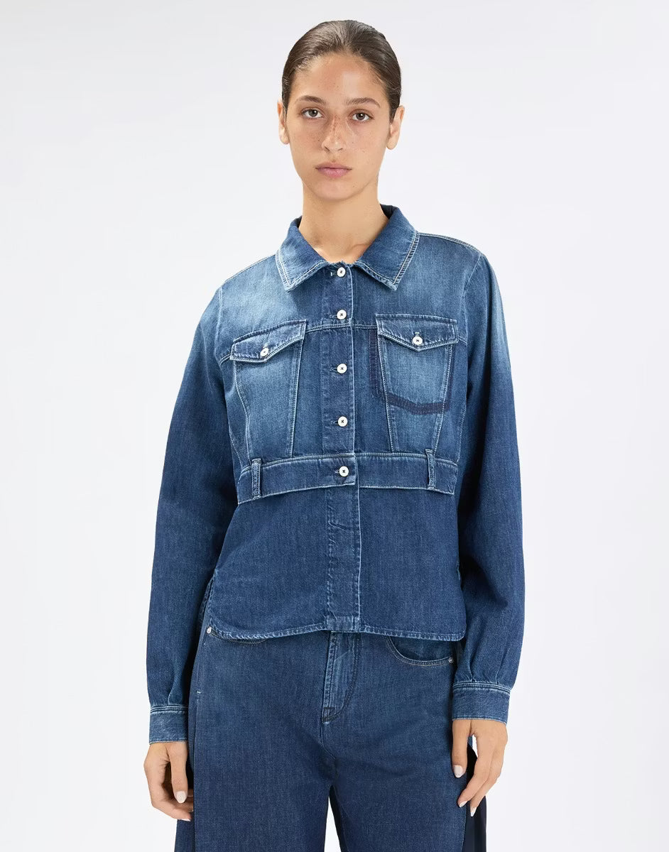 HIGH JEANSBLUSE MAJORETTE