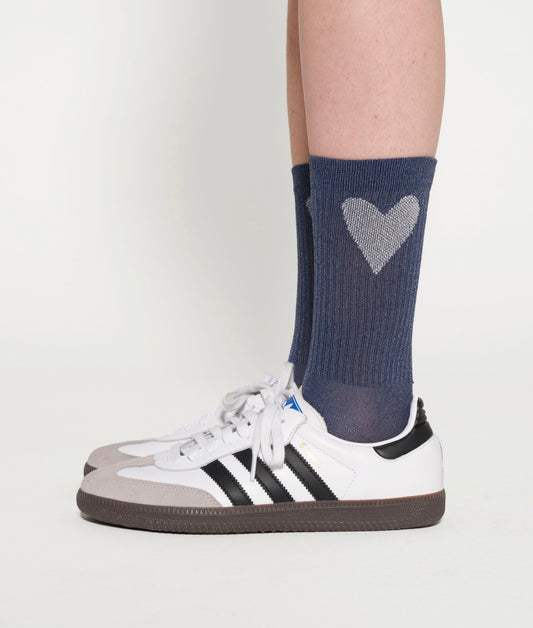 10 DAYS SOCKS LUREX HEART