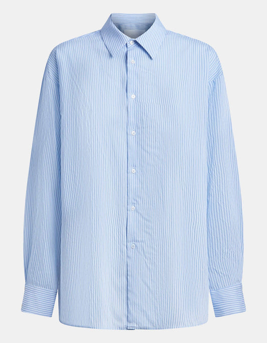 Dondup Damen Loose-Fit Bluse aus gestreifter Viskose