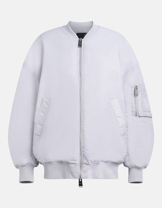 Dondup Damen Oversize-Bomberjacke aus wasserfestem Nylon
