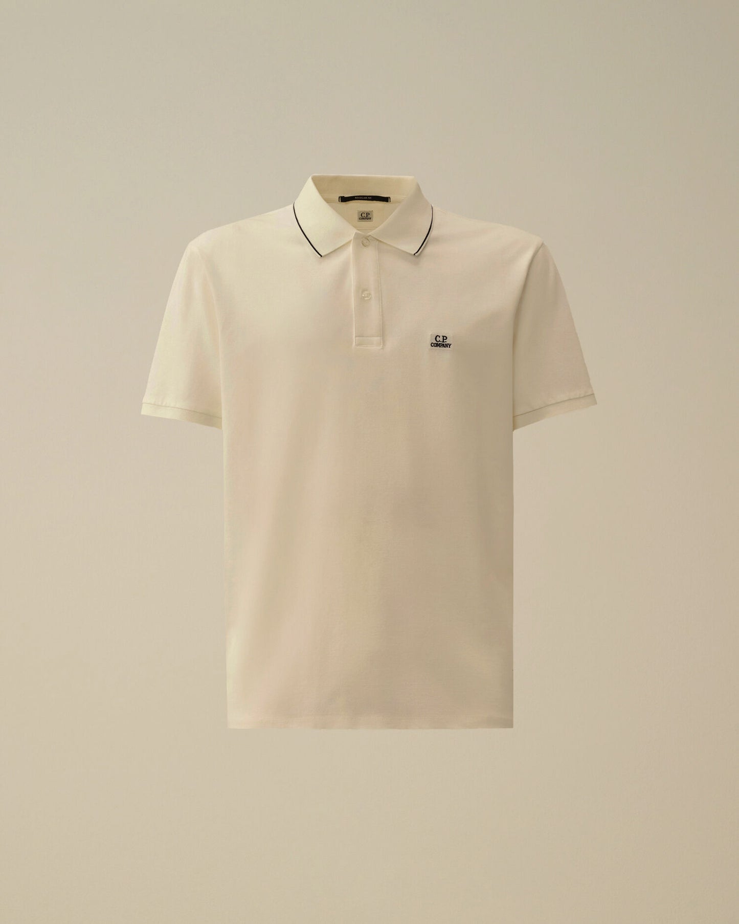 CP COMPANY STRETCH PIQUET SHORT SLEEVE STRIPED COLLAR POLO