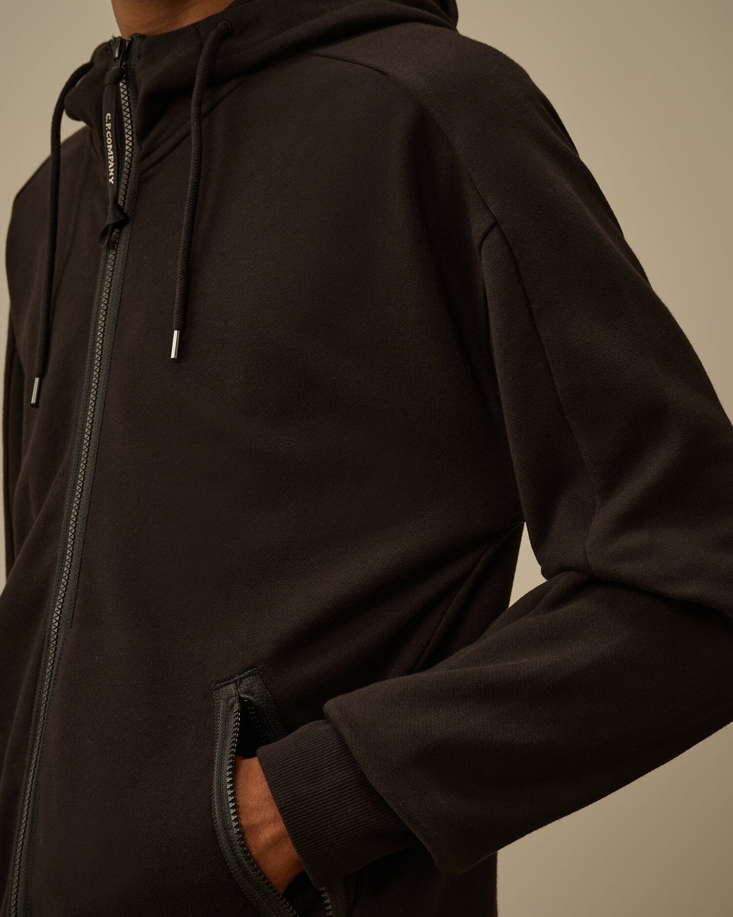 Cp Company Diagonal Raised Fleece Goggle Sweatshirt